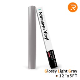 HTVRONT 12"X 5ft Permanent Adhesive Vinyl Roll 30x152cm Glossy Self-adhesive Film For Cricut Craft Art Sign Decal Windows Glass