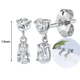 925 Sterling Silver Ear Needle White Zircon Silver Series Earrings ins Tassel Pendant Hoop Earrings For Women Advanced Jewelry