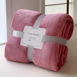 Solid Color Soft Flannel Sofa Throw Blanket Cozy Multi-Purpose Plush Blankets for Bed Travel Office Nap Single Double Bed Sheet