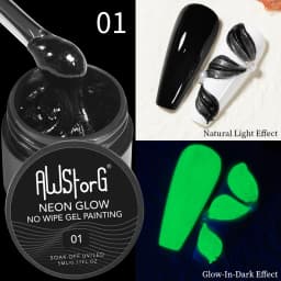 AWStorG Hema Free Poly Nail Gel 30ML Acrylic Gel Finger Extension Transparent Nail Art Extension Quick Building Soak Off UV