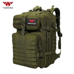 YAKEDA Lightweight Outdoor Mountaineering Backpack 45L Large Capacity Camouflage Bag Load Reducing Air Cushion Strap