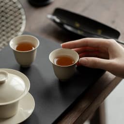 Plant Ash Glaze Thin Wall Ceramic Tea Cup Raw Ore Glaze Small Single Drinking Cup Household Kung Fu Tea Tasting Vessel
