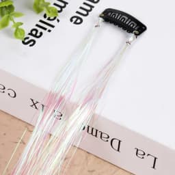 1 Pc Sparkle Shiny Hair Tinsel Hair Extensions Dazzles Women Hippie for Braiding Headdress Hair Braiding Tools Long 100cm