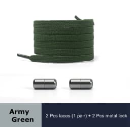 18 Colors Free to Match Elastic Shoelaces Lock Lazy Laces Flat Multi Color Options No Tie Shoelace Round Capsule Metal