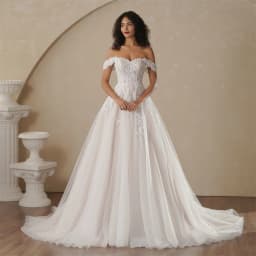 BEPEITHY Customized Strapless A Line Wedding Dresses For Women 2026 Spring Off Shoulder Lace Bride Plus Size Bridal Gown