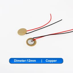 5-10pcs Piezoelectric Piezo Ceramic Wafer Plate Element Sounder Sensor With Wire For Buzzer Loudspeaker 12/15/18/20/27/35/50 mm