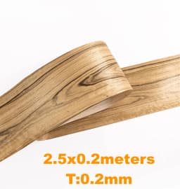 0.2-0.25mm Natural Thin Wood Veneer Roll White Oak Black Walnut Ebony Furniture Decorative Surface Board Panel Veener