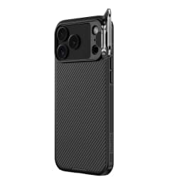 NILLKIN Magnetic Case For iPhone 18 Pro/18 Pro Max, Slide Camera Lens Cover with Hidden Stand, Aluminum Kickstand, Shock Proof