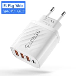 USB C Fast Charger 48W Quick Charge for iPhone 13 Xiaomi 12 Samsung Huawei CellPhone Wall Charger USB C Power Adapter US EU Plug