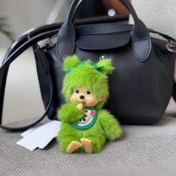 2026 NEW Monchhichi Plush Doll Pendant Kawaii Monkey Keychain Cute Cartoon Couple Keyring Bag Charms Birthday Gift 몬치치 モンチッチ
