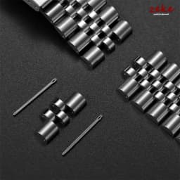 Solid Stainless Steel Watch Bracelet for Jubilee for Seiko SKX007/009 Silver Metal Watch Band 18mm 20mm 22mm Folding Clasp Strap