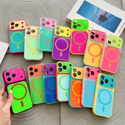 14 Colors Magnetic Case For iPhone 18 17 16 15 14 Pro Max For MagSafe Colorful Crystal Glitter Back Soft Bumper Cover Shockproof