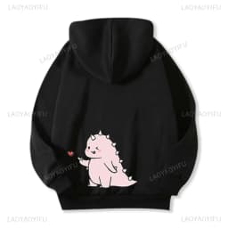 Dinosaur Matching Brands Couple Sweatshirt Mr Mrs Pocket Print Hoody Casual Matching Newlywed Thermal Hoodie Y2k Fashion Hoodies