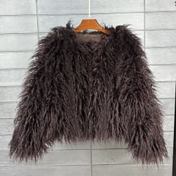 DEAT Fur Imitation Fur Coat Korean Version Pure Color Beach Wool Women's Short Coat Straight 2026 Winter Wram Jackets 11A06487