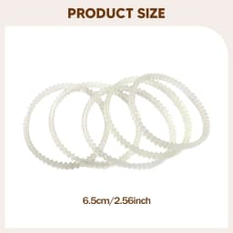 6Pcs KT6808 Chain Dentate Strips Easy to Use Convenient Jewelry Rotary Tumbler Parts Rotary Tumbler Conveyor Belts Accessories