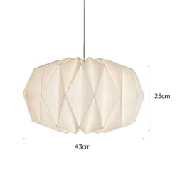 Paper Lantern Shade Nordic Style Folding Pendant Light Shade Creative Decorative Lamp Cover for Living Room Decor(without Light)