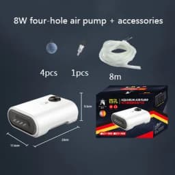 Ultra Silent Aquarium Air Pump Air Compressor Oxygen Airpump Single & Double Outlet 110-240V Adjustable Air Volume Water Pump