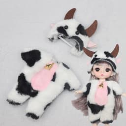 New Clothes For Dolls 16 cm 15cm Bjd Clothes Hat Short Sweater Skirt For Mini Doll 1/8 1/12 6inch Hoodie Dress Up Boys and Girls