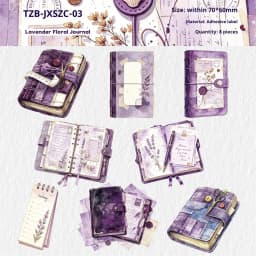 JIANWU Vintage Notebook Pattern Landscape Material Collage Scrapbooking Sticker Creative DIY Journal Stationery