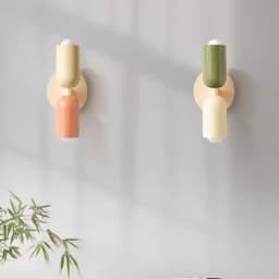 E27 Nordic Wall Lamp LED Macaron Minimalist Sconce Bedroom Bedside Living Room Study Aisle Indoor Home Decoration Light