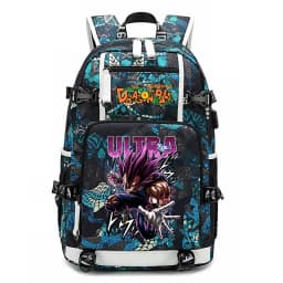 Dragon Ball Z Printed Student Backpack Large Capacity Casual Daypack for Kids Teenagers School Travel