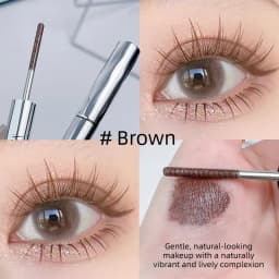 Waterproof Spiral Brush Head Mascara - Steel Tube Long-lasting Easy To Apply - Suitable for Beginners Party Makeup Mascara