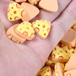 20 Pcs Mini Cheese Miniature Dollhouse Breakfast Pretend Play Kitchen Small Doll Food Toy Accessories