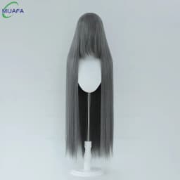 Very High Quality 600g 68 Colors 40 Inch 100cm Long Straight Cosplay Wig With Bangs Heat Resistant Hair Anime Wigs + Wig Cap