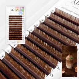 Abonnie L M Curl Brown Classic Individual Eyelashes Russian Volume Lashes