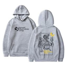 Forward Observations Group Hoodie Vintage Skeleton Graphic Sweatshirt Men Women Casual Pullover Hoodies Man Oversized Streetwear
