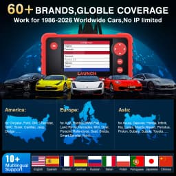 2026 LAUNCH X431 CRP123 V2.0 OBD2 Scanner Engine/ABS/SRS/Transmission Diagnostic Scan Tool ,3 Reset Automotive tools