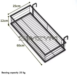 Flower Pot Organizer Storage Basket Rack Hanging Rack Closet Holders Balcony Rail Planter Shelf Fence Railing Flower Pots Holder
