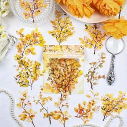 20/120 pcs Plants Flowers Leaf PET Sticker pack Scrapbooking Collage Junk Journal Planner Hand account Decor Stationery Stickers