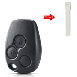 KEYYOU For Renault Dacia Modus Clio 3 Twingo Kangoo Duster Fluence For NISSAN ALMERA Fob 2/3 Button Key Shell Remote Case Cover