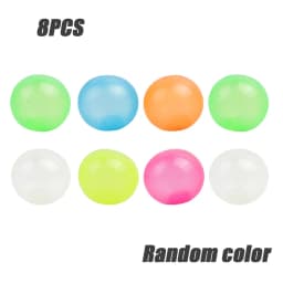 Luminous Wall Target Ball Sucker Sticky Decompression Toy Squeeze Ball Colorful TPR Stress Relief Balls Random Color