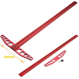T800-1000MM Precision Woodworking Scriber T Square Marking T Ruler Aluminum Alloy Hole Positioning Crossed-out Hole Marking Gaug