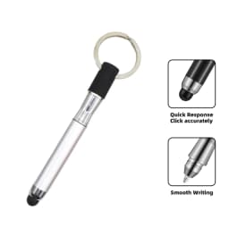 Mini 2 In 1 Touch Screen Stylus Ballpoint Pen Stylus Capacitive Pen Painting Pencil With Keychain For Iphone Huawei Android Phon