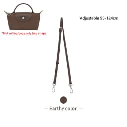 Leather Replacement Crossbody Bag Strap Fit for 2024 New Longchamp mini shoulder strap without punching modification