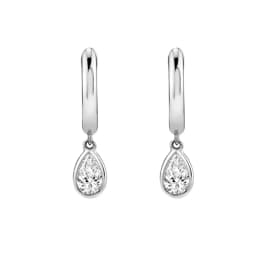 CRMYA Silver Gold Filled Dangle Earrings For Women CZ Zircon Long Water Drop Earring Men Jewelry Circle Ear Ring Wholesale