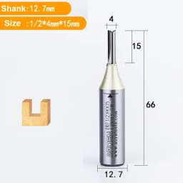 Arden 2 Flutes TCT Straight End Mill Woodworking CNC Tool Carbide Cutter 1/2 Shank Router Bit For Wood MDF Plywood Chipboard