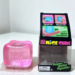 Needoh Nice Clear Cube Maltose Solid Squishy Stress Relief Squeeze Fidget Toy Slow Rebound Accessory Table Decor Relax Gadget