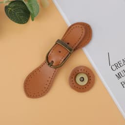Genuine Leather Bags Clasp Metal Snap Handmade Wallet Clasp Card Pack Hasp Clasp Buckle Wallet Handbag Button Accessories