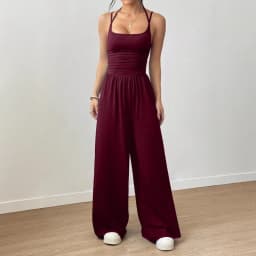 Spring Fall 2025 New Arrival Women's Jumpsuit Solid Color Double-Strap Relaxed-Fit Casual Pants Y2k Clothing