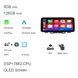 12.3" QLED 720P 360 8G+256G Carplay Android 14 Car DVD Player GPS DSP WIFI Stereo autoradio For Chevrolet Tracker Trax 2018-2024