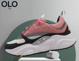 Black Iridescent Reflective Mesh Dad Shoes Thick Sole Shock Absorb Night Glow Casual Sneakers Unisex