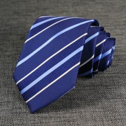 New Men's Tie Classic Stripes Striped 8cm Jacquard Necktie Accessories Daily Wear Cravat Wedding Business Party Gift