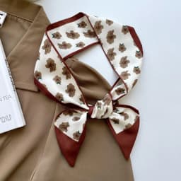 Korean green headband long small silk scarf for Women, Soft Comfort Elastic Headband, Workout Daily Casual Evening Gift Chic