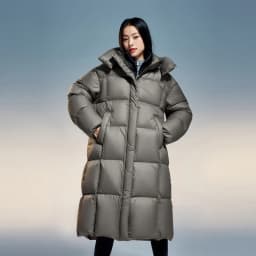 BOSIDENG Winter 90% Duck Down Jacket for Women X-long outwear detachable hat Windproof water-resistant mite resistant