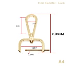 1PC DIY Metal Detachable Snap Hook Trigger Clips Buckles For Leather Craft Bag Strap Buckles Handle Shoulder Webbing
