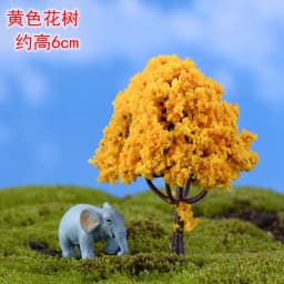 Mini Tree Fairy Garden Miniatures Micro Landscape Resin Crafts Bonsai Figurine Garden Terrarium Accessories Supply